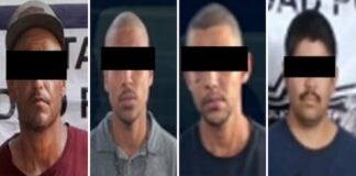 Detienen a cuatro hombres y recuperan vehículo robado