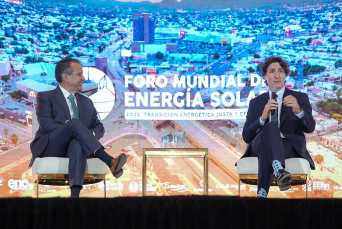 Inicia Foro Mundial de Energía Solar 2026 con participación de Justin Trudeau; en el primer día de actividades se contempla la Conferencia Magistral: