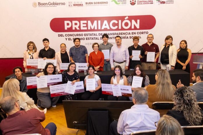 El Buen Gobierno Sonora reconoce el talento y la participación ciudadana con premios de hasta 100 mil pesos; para impulsar la transparencia, la participación social y la vigilancia de los recursos públicos.
