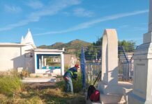 Por culminar trabajos de limpieza en Panteón Municipal por Día de Muertos