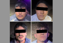 Cuatro jóvenes detenidos tras enfrentamiento con elementos de seguridad
