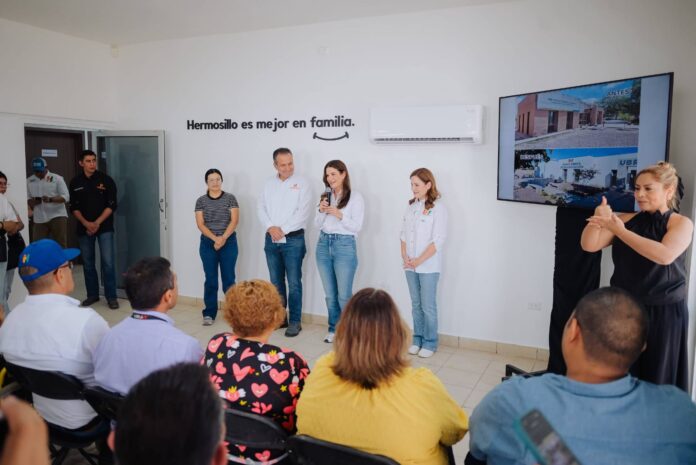 Entregan Patty Ruibal y Toño Astiazarán remodelación de unidades de apoyo a las familias en Miguel Alemán; la presidenta del DIF Hermosillo y el presidente municipal encabezaron la entrega de las instalaciones renovadas de la Unidad Básica de Rehabilitación y la Subprocuraduría, garantizando servicios de salud, rehabilitación y protección integral a la comunidad.