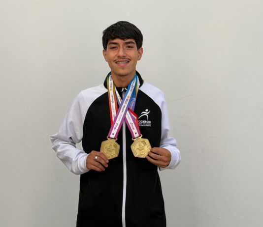 Estudiante sonorense obtiene dos medallas de oro para Sonora en competencia nacional