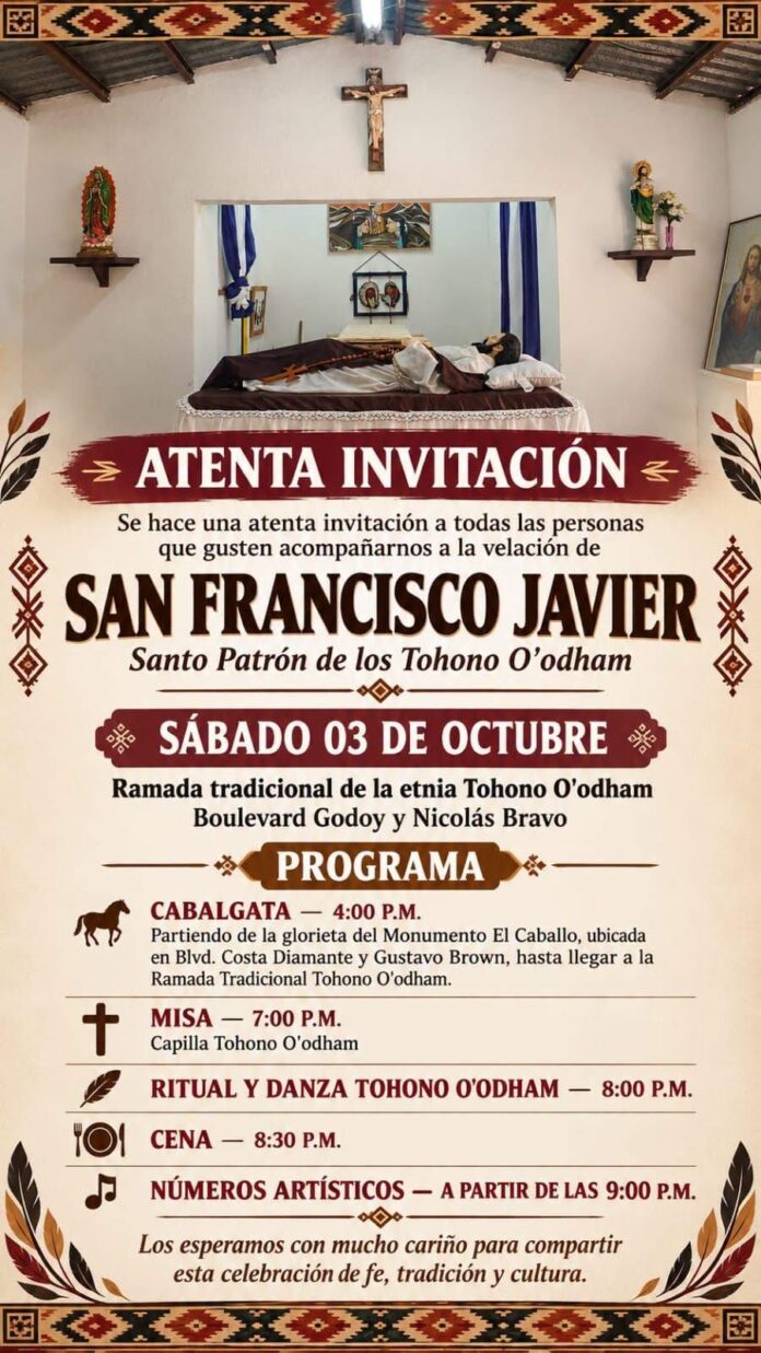 San Francisco: Fe, tradición y orgullo de nuestras raíces; la celebración este sábado 03 de octubre en Puerto Peñasco.