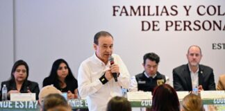 Durazo refrenda respaldo a familias buscadoras