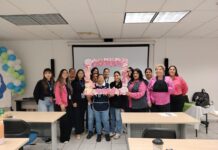 Ayuntamiento lleva plática sobre el cáncer de mama a mujeres de la empresa Tetakawi