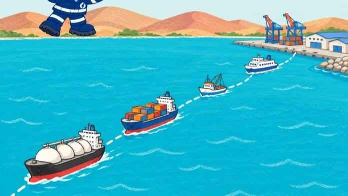 No habrá nuevas rutas marítimas para buques de Amigo LNG; serán los mismos corredores de navegación que actualmente emplea la actividad portuaria comercial.