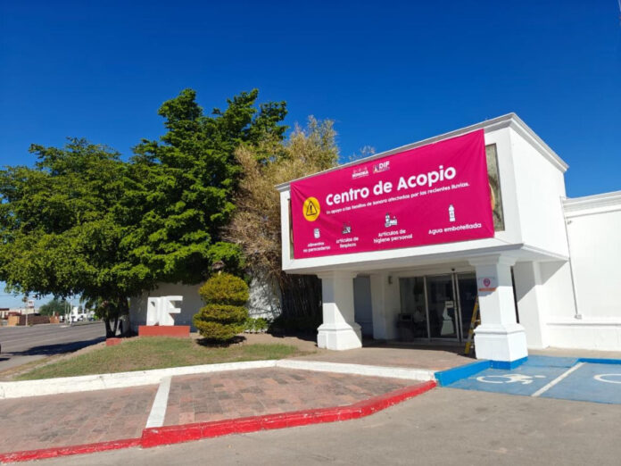 Gobierno de Sonora abre centro de acopio por afectaciones de lluvias; por instrucción del gobernador de Sonora, Alfonso Durazo.